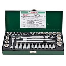 Набор торцевых головок TORX Hans, 3640T